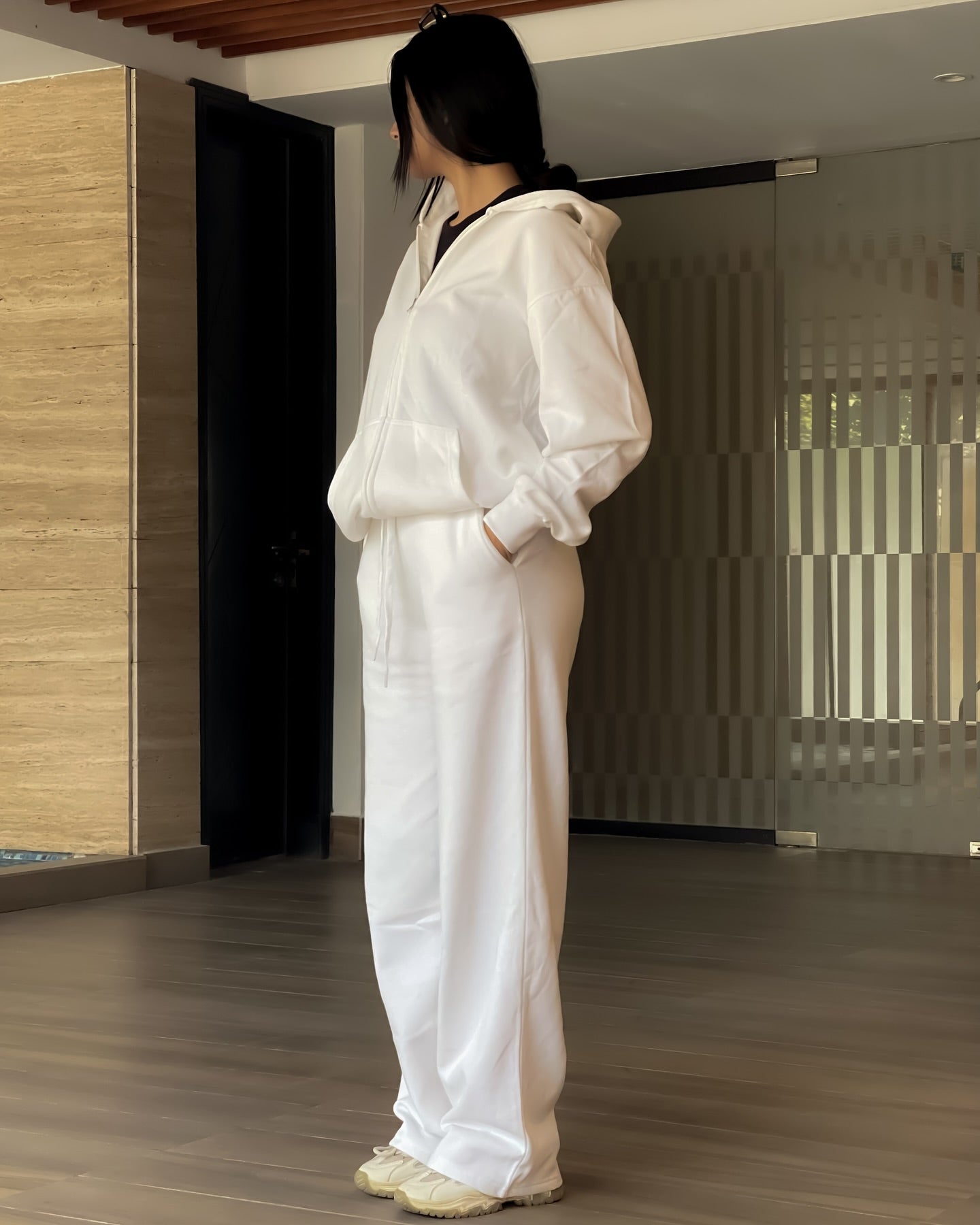 White Wide Leg Trouser