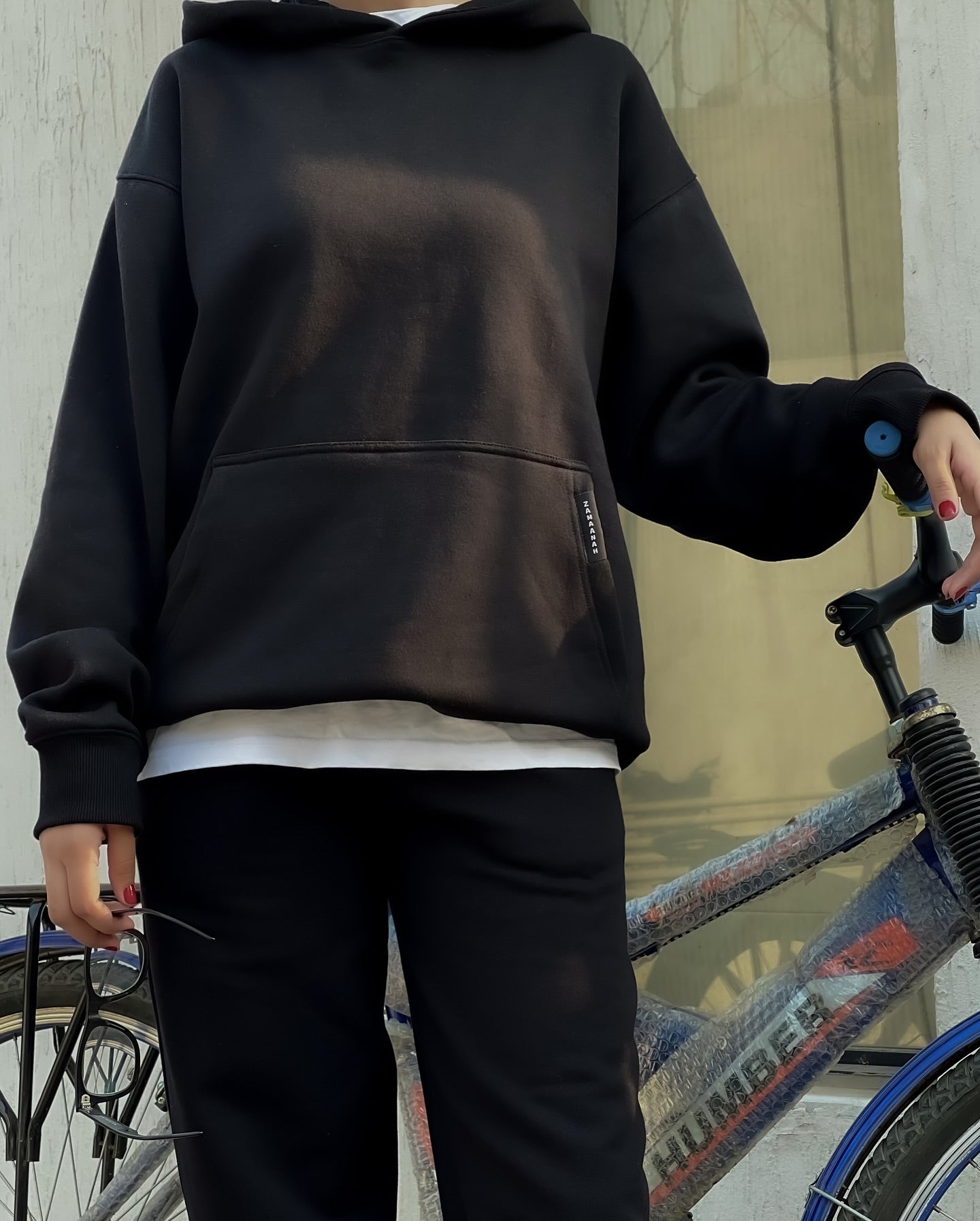 Black Oversized Hoodie