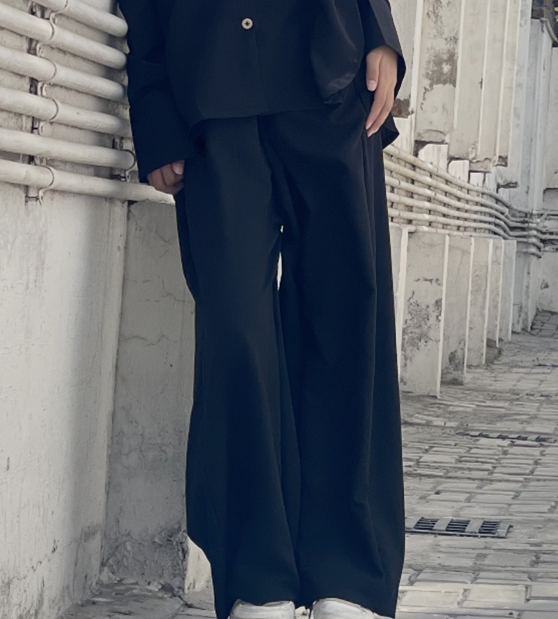 PREMIUM BLACK Button Down CO-ORDS SET