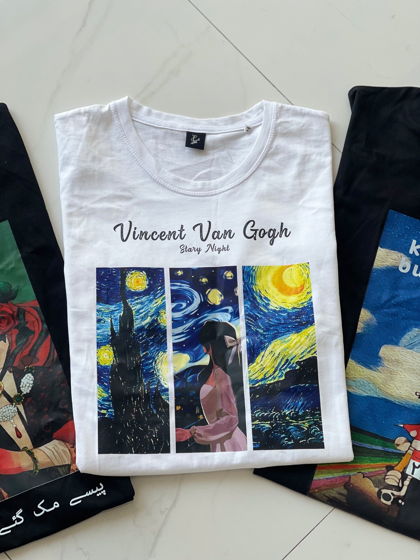 VINCENT VAN GOGH WHITE TEE