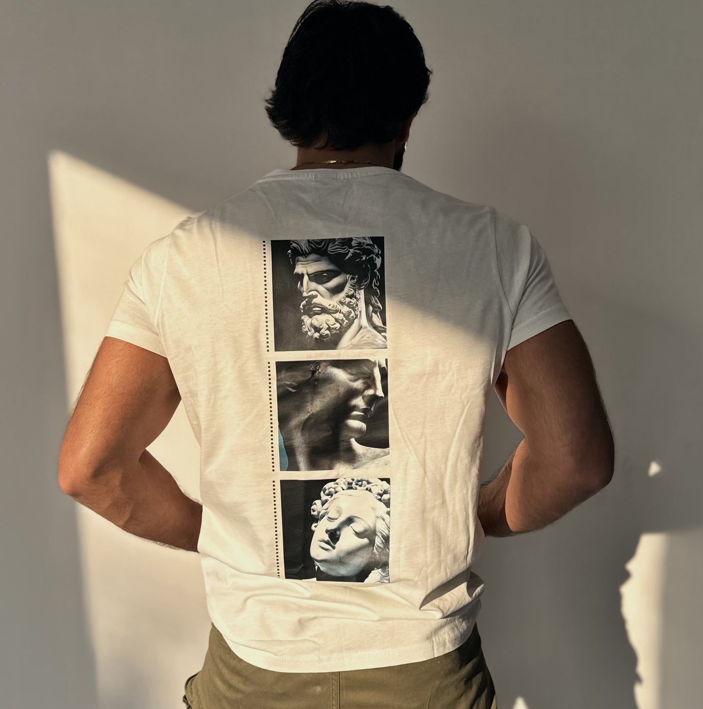 Van Gogh Art Slim Fit White Tee