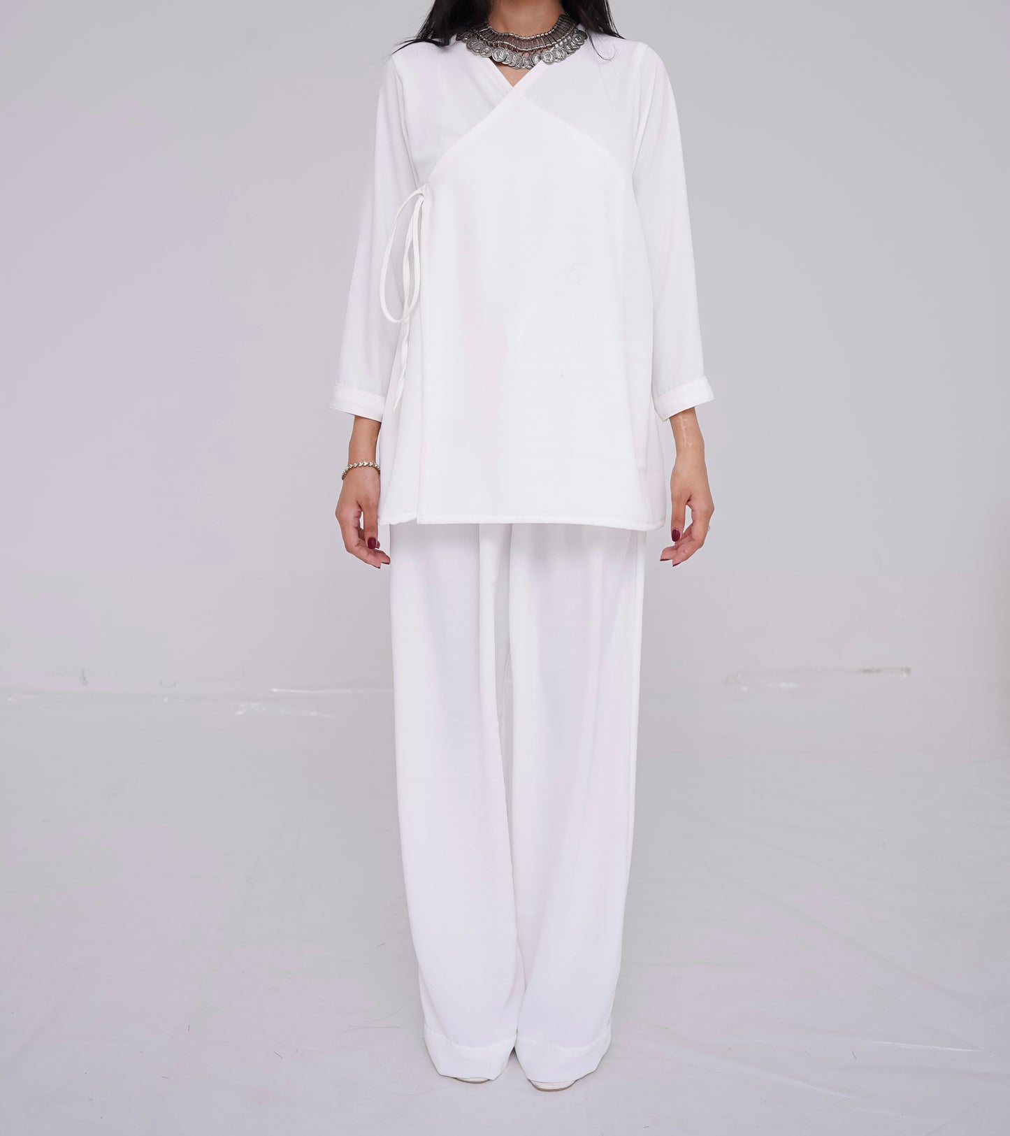 Soft White Premium Coord Set