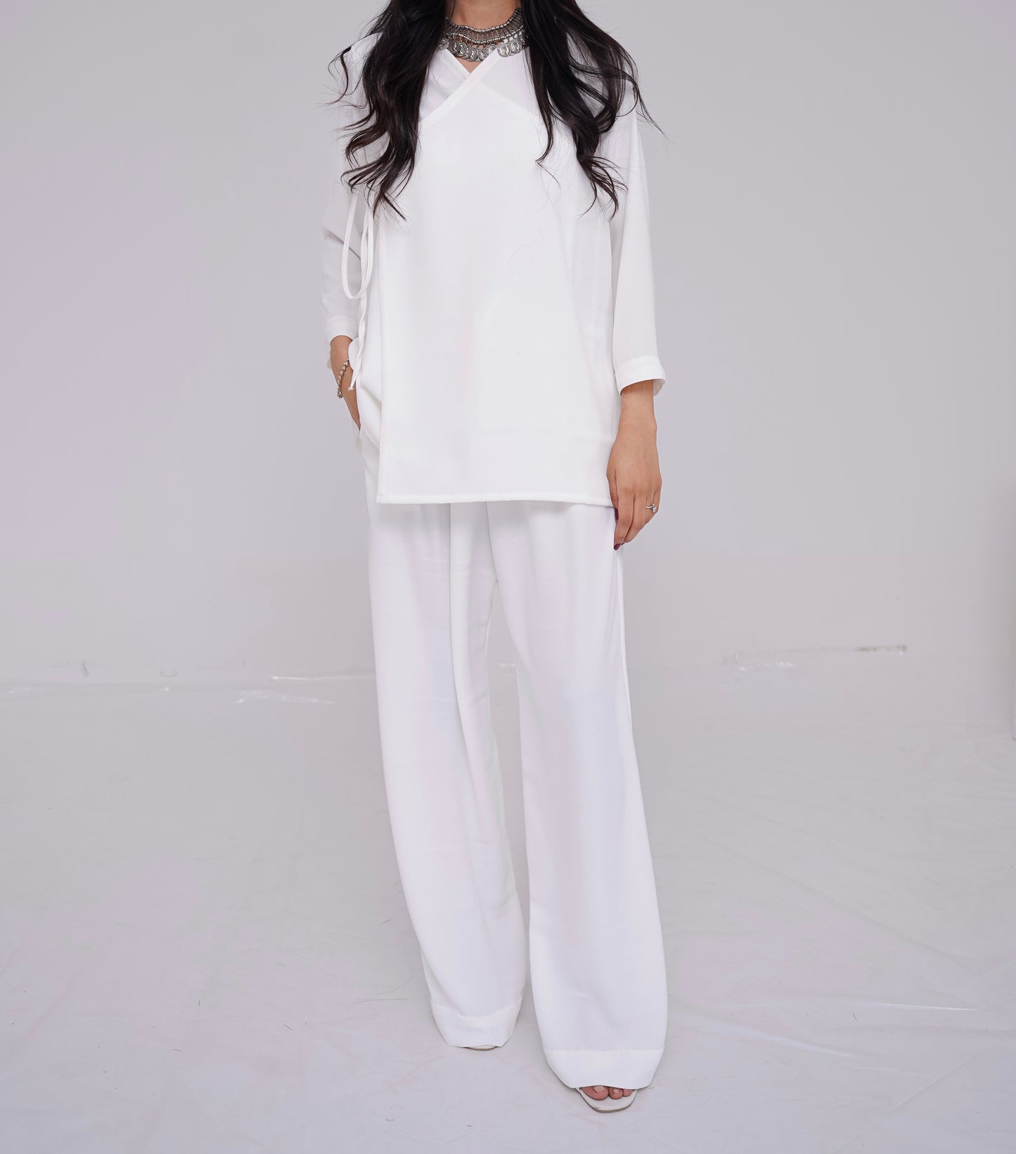 Soft White Premium Coord Set
