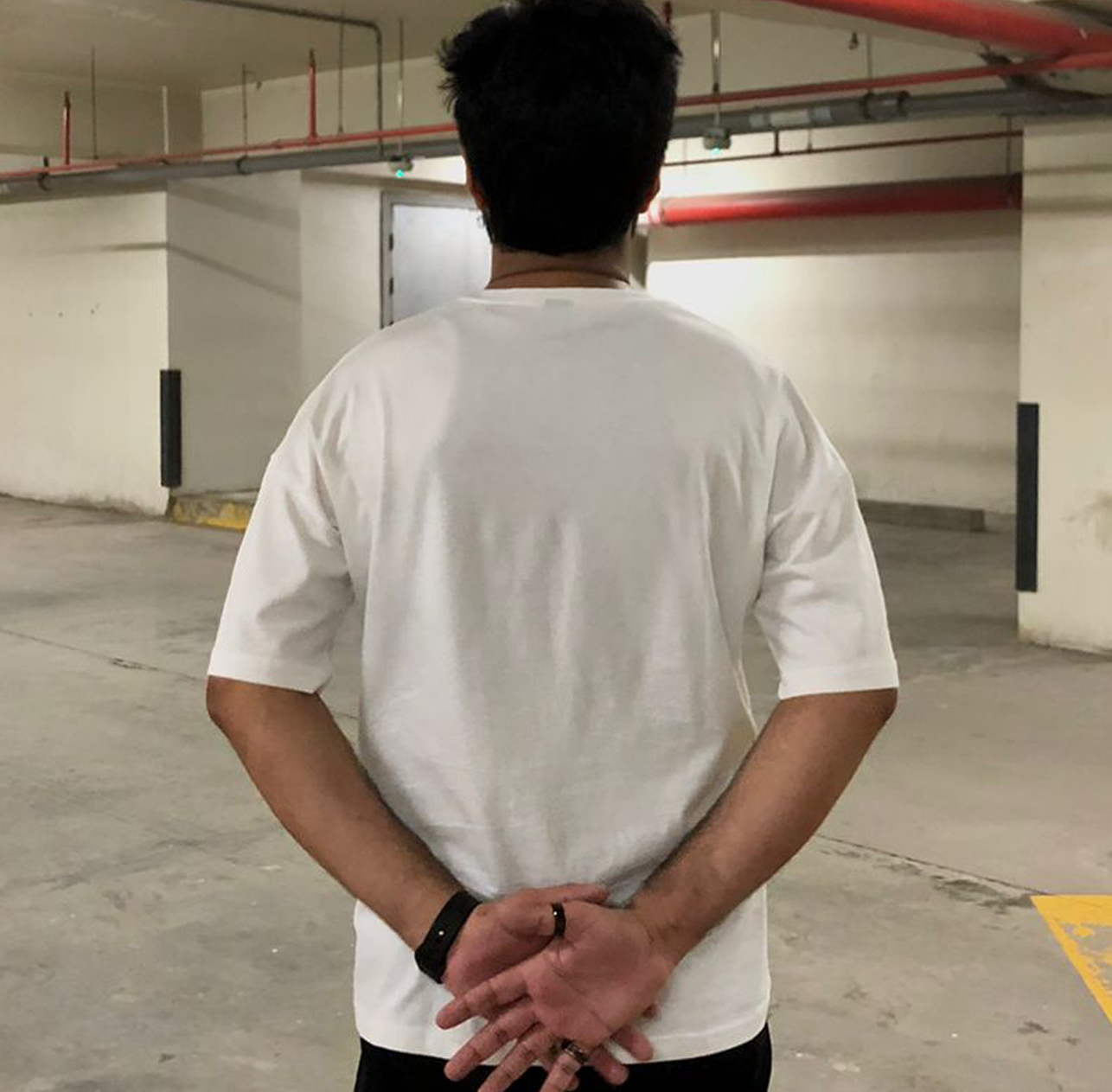 PLAIN FIT WHITE OVERSIZED T-SHIRT