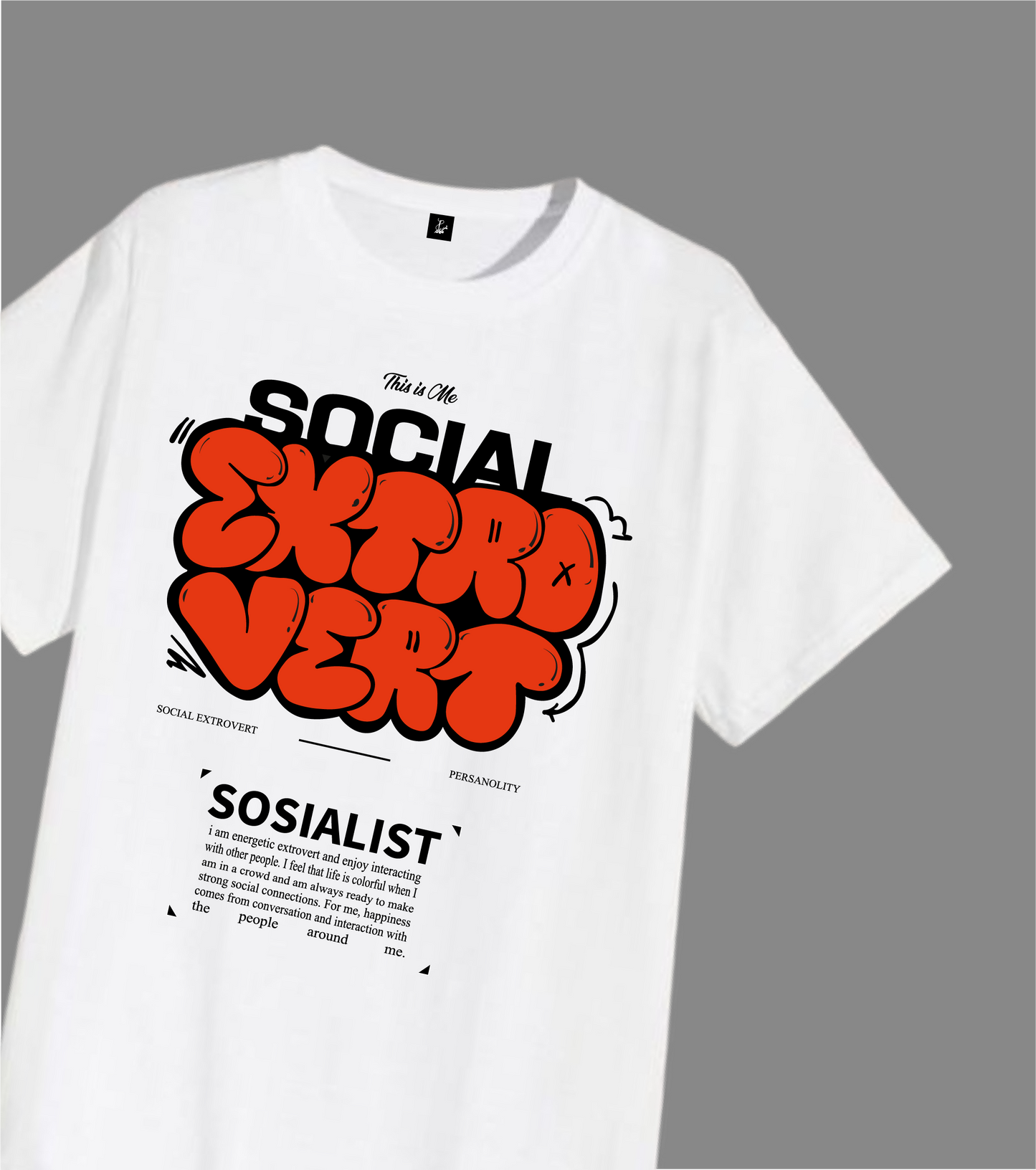 EXTROVERT OVERSIZED TEE