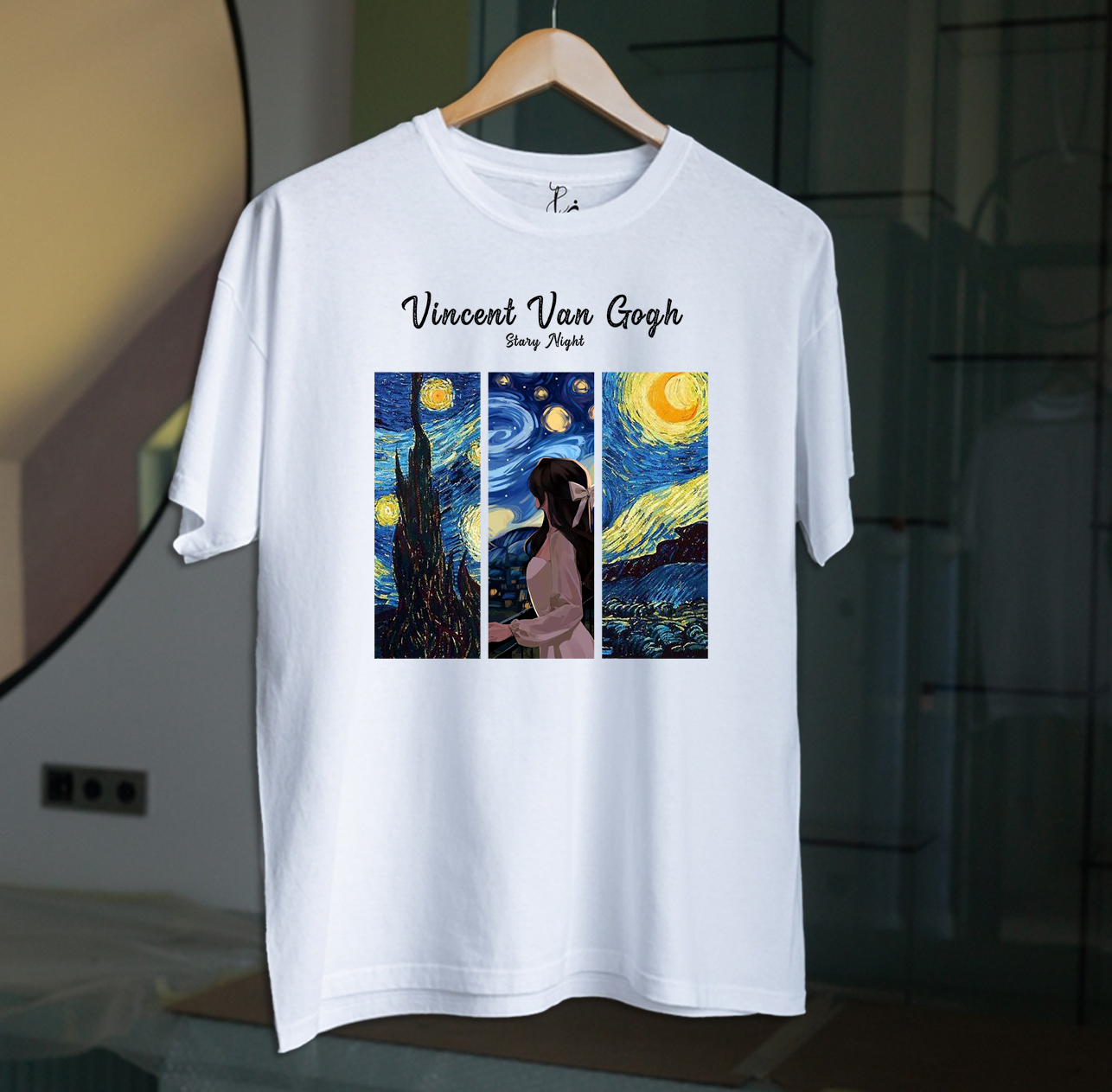 VINCENT VAN GOGH WHITE TEE