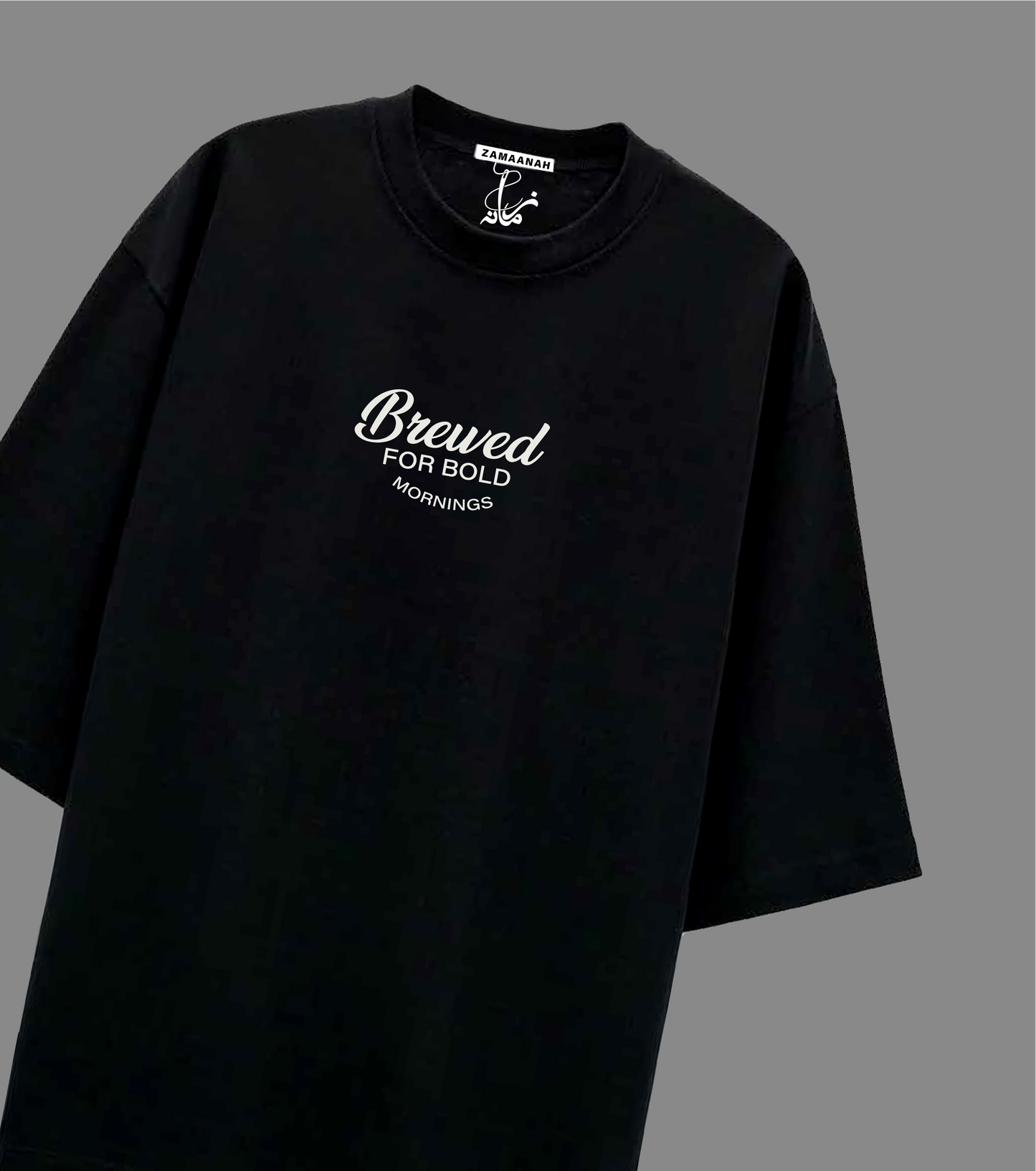Brewed For Bold Mornings Black Slim Fit Tee