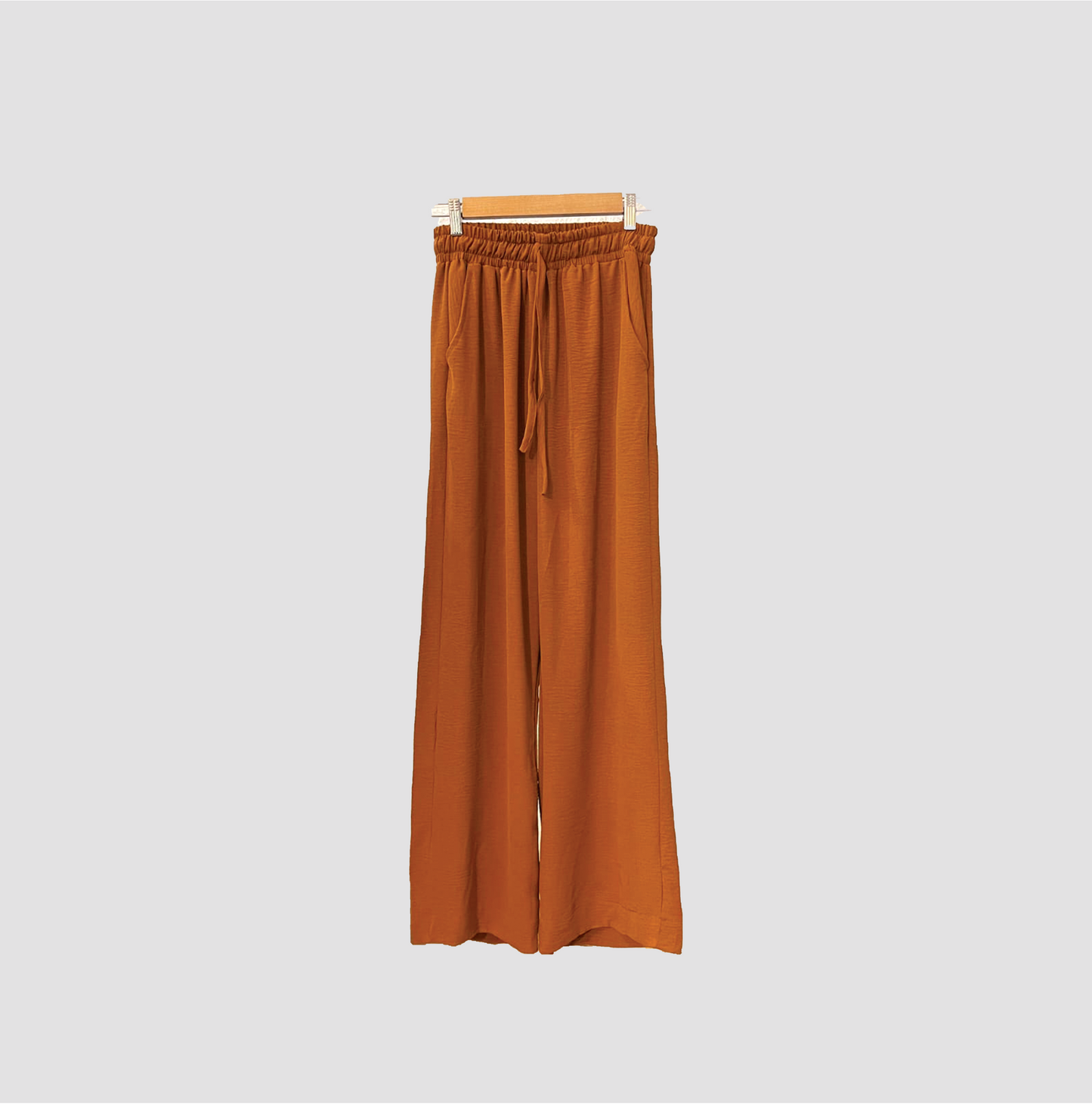 Rust Orange Wide Leg Trouser