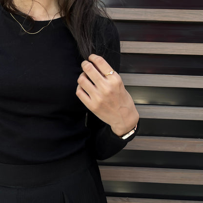 Black Ribbed Full Sleeve Shirt