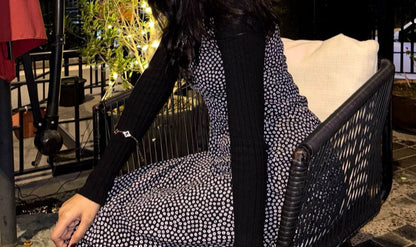 Polka Dots Long Dress