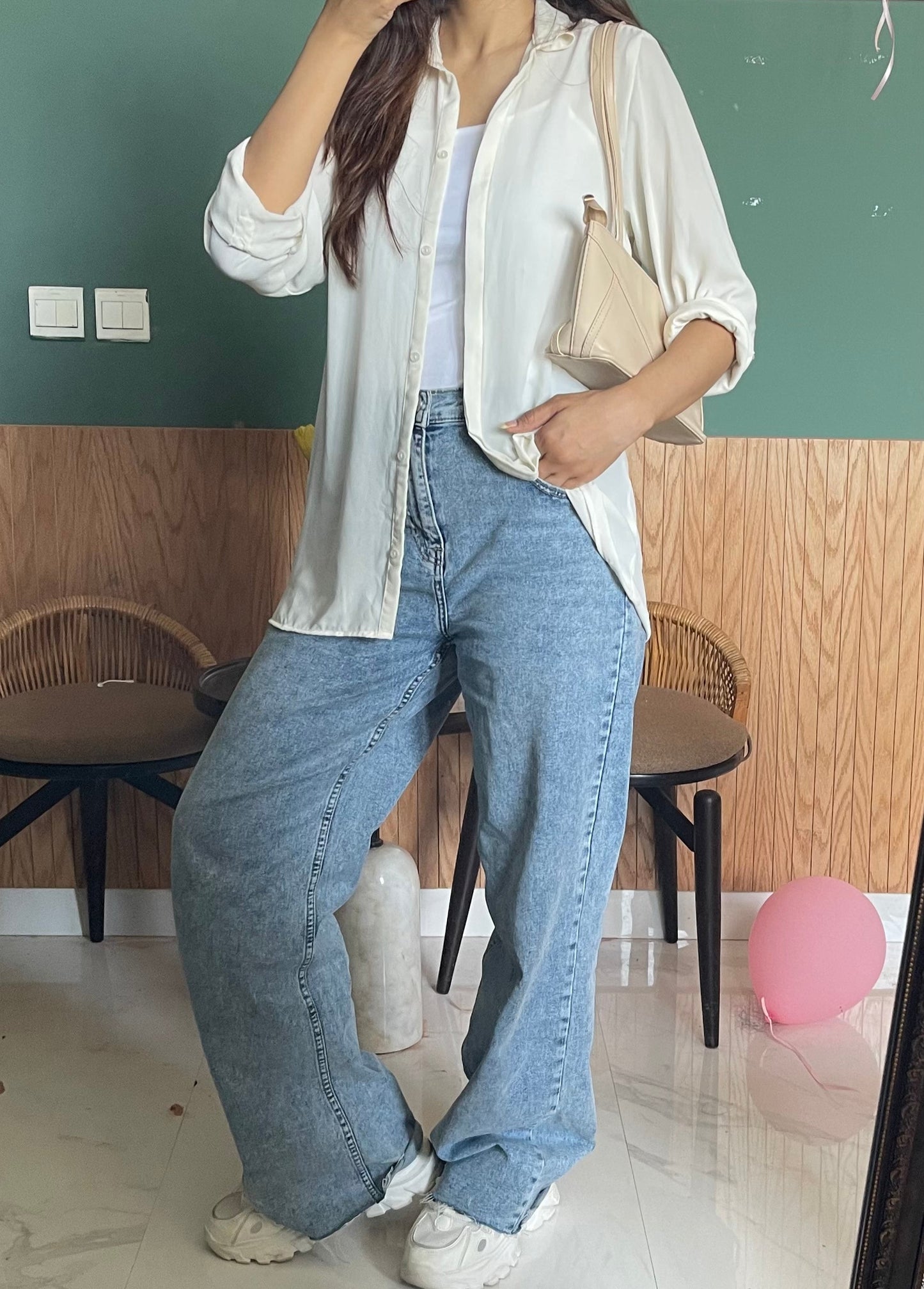 Soft White Button Down