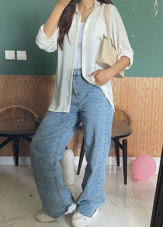 Soft White Button Down