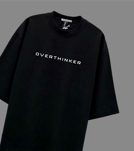 Overthinker Black Slim Fit Tee