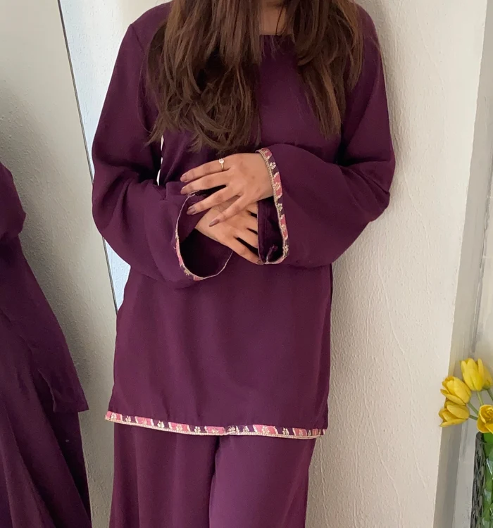 Purple Shrara Set